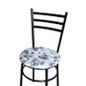 Cadeira para Mesa Epoxi Preta Assento Floral:floral Branco - 4