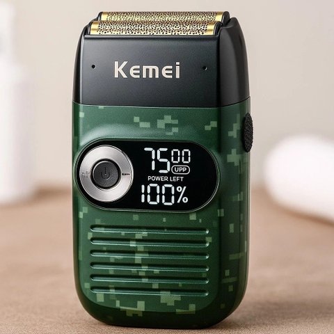 Barbeador Elétrico Recarregável Kemei Km-2027