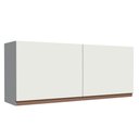 Ver imagem 1 de Armário de Cozinha Aéreo 120 x 50 cm 2 Portas Branco Reims Madesa
