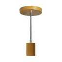 Ver imagem 1 de Pendente Tubo Cilindro Alumínio Dourado 4x6cm P/ 1xe27 St458