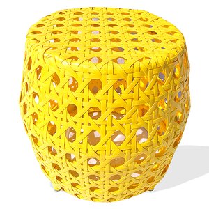 Puff Bahamas Colmeia - Decoração, Jardim, Banco, Seat Garden, Área - Amarelo