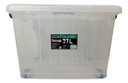 Ver imagem 1 de Caixa Organizador Container com Roda e Alça 77 Lt Transparente Plasnew