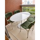 Ver imagem 2 de Mesa de Jantar Saarinen Oval Mármore Espirito SANTO120X80CM