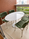 Ver imagem 2 de Mesa de Jantar Saarinen Oval Mármore Espirito SANTO120X80CM