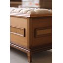 Ver imagem 4 de Baú para Quarto de Casal Estofado 1,60m - Athenas - Móveis Montanhês