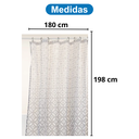 Ver imagem 2 de Cortina de Box Banheiro Poliéster 198x180cm Degrade Cinza Uzoo