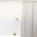 Ver imagem 1 de Cortina de Box Banheiro Poliéster 198x180cm Degrade Cinza Uzoo