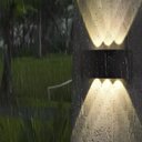 Ver imagem 4 de Arandela Luminaria Meia Lua Parede Luz Led 6w 6 Fachos Iluminaçao Decoraçao Garagem Varanda Quintal 