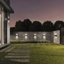 Ver imagem 6 de Arandela Luminaria Meia Lua Parede Luz Led 6w 6 Fachos Iluminaçao Decoraçao Garagem Varanda Quintal