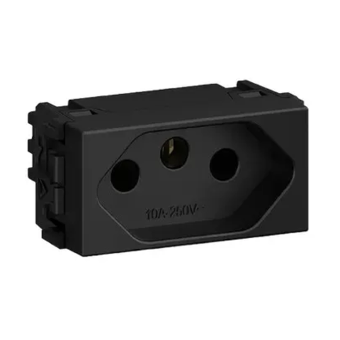 Modulo Tomada 2p+t 10a/250v Weg Refinatto Preto