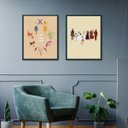 Ver imagem 1 de Kit 2 Quadros Orixás Umbanda e Candomblé 24x18cm:madeira Preta