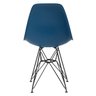 Cadeira Charles Eames Eiffel Dkr - Azul Petróleo - Base Aço Preto - 3