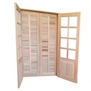 Ver imagem 3 de Porta Balcão de Abrir / Abrir Meia Almofada Madeira Padrão Cedro Reto Bat 14cm - 2.15 (a) X 1.20 (l)