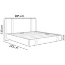 Ver imagem 5 de Cama King Flutuante com Cabeceira 195cm Astra S04 Couríssimo Bege - Lyam Decor