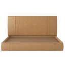 Ver imagem 3 de Cama King Flutuante com Cabeceira 195cm Astra S04 Couríssimo Bege - Lyam Decor