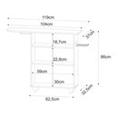 Ver imagem 7 de Tábua de Passar com Balcão 02 Portas Angel Castanho 119 cm - D'Rossi DRossi