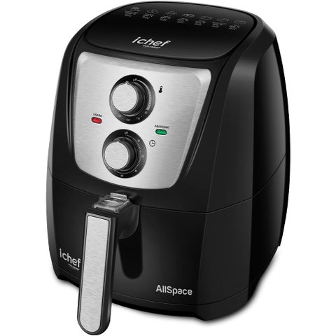 Airfryer Ichef Polishop - AllSpace - Inox Black | 127V