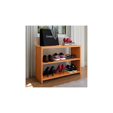 Sapateira e Banco Porta Entrada 2 Prateleiras Safira - Rpm:freijó