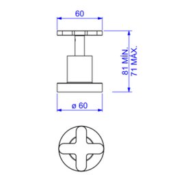 Acabamento Registro Pressão 1/2'' 3/4'' 1'' Disco Cromado Deca - 3