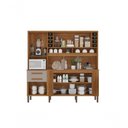 Ver imagem 3 de Armário de Cozinha 6 Portas 2 Gavetas Catar Cinamomo/off White