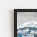 Ver imagem 2 de Cavalos Montanhas Paisagem Quadro Moldura Preta 60x40cm