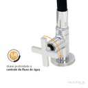 Ver imagem 3 de Torneira Cozinha Mesa Flexível Preto C29P Duplo Jato Gourmet