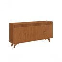 Ver imagem 3 de Buffet Sevilha Moderno 4 Portas MDF 160cm Amadeirado Mavaular Móveis