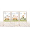 Kit 3 Quadros Animais Fazendinha Trator Quarto Menino Infantil - 2