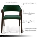 Ver imagem 3 de Kit 4 Cadeiras Sala de Jantar e Jogos Carteados Madeira Maciça Poker Veludo Verde/capuccino G42 - Gr