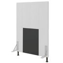 Ver imagem 2 de Cabeceira Jade para Cama Box Solteiro 90 cm Corino Branco - D’Rossi