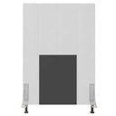 Ver imagem 3 de Cabeceira Jade para Cama Box Solteiro 90 cm Corino Branco - D’Rossi