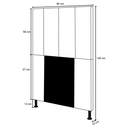 Ver imagem 4 de Cabeceira Jade para Cama Box Solteiro 90 cm Corino Branco - D’Rossi