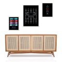Ver imagem 2 de Set 3 Quadros Decorativos Gamer Preto:moldura Preta