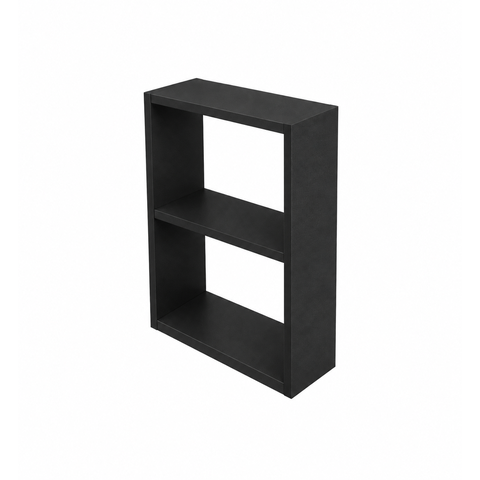 Armário Nicho Suspenso Multiuso em MDF Preto 20x50x15cm (Cxaxp)