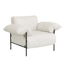 Ver imagem 3 de Poltrona Industrial Basileia 105cm Yescasa Veludo Tx Bege Off White