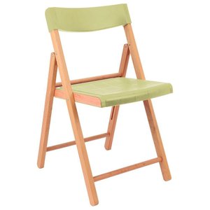 Cadeira de Madeira Dobrável Tramontina Potenza Natural Polipropileno Salvia