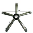 Ver imagem 2 de Base Estrela Cromada Aço P/ Cadeira W-58 Diretor Presidente