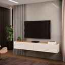 Ver imagem 2 de Rack Suspenso Future 2 Portas Dj Móveis 180,5 Cm Off White Nature