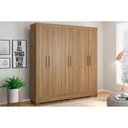 Ver imagem 1 de Guarda Roupa 6 Portas e 3 Gavetas Prático Amêndola - Demóbile