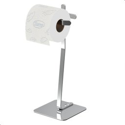 Porta Papel Higiênico de Chão Single Suporte Cromado Oslo - 1