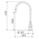 Ver imagem 3 de Torneira Misturador Docol Spice de Mesa para Cozinha