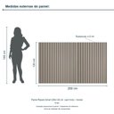 Ver imagem 3 de Painel Ripado Smart 200x120 cm (sem Furo) Incolar Grigio
