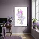 Ver imagem 2 de Quadro Decorativo Lavanda Leve - 70x50cm Mold Branca