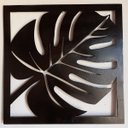 Ver imagem 1 de Quadro decorativo de folha rústico feito de ferro super resistente ideal para salas, quartos, áreas