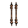 Puxador Duplo para Portas Estilo Colonial Jd 33cm Cobre Envelhecido - 1