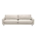 Ver imagem 6 de Sofá Decorativo Isaac 3 Lugares Sala de Estar 210cm Pés em Aço Couro Off White G88 - Gran Belo