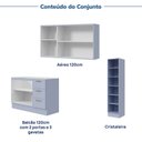 Ver imagem 6 de Cozinha Planejada 3 Peças sem Tampo com Cristaleira Marselha CabeCasa MadeiraOriginals Azul/Sereno