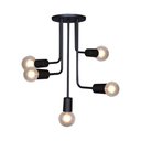 Ver imagem 1 de LUSTRE PENDENTE VOGUE 5 LAMP E27 PRETO  - 3211 PT