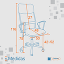 Ver imagem 7 de Cadeira Giratória Presidente Clássica