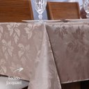 Ver imagem 2 de Forro Mesa Jacquard Retangular 6 Lugares Plus Capuccino Luxo